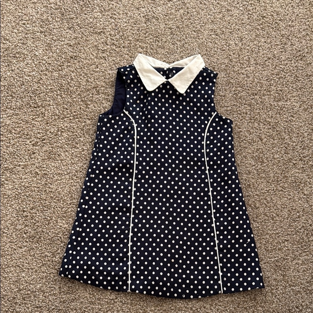 Polka Dot Navy and White Janie and jack dress